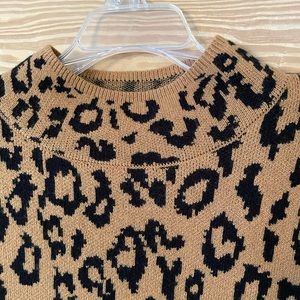 Ladies animal print sweater